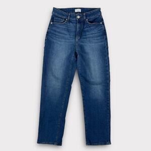LOFT Outlet Curvy High Rise Medium Wash Straight Leg Jeans Size 0